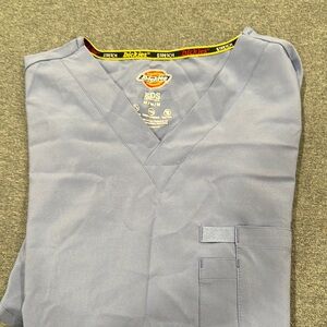 Dickies Light Blue Scrub Top